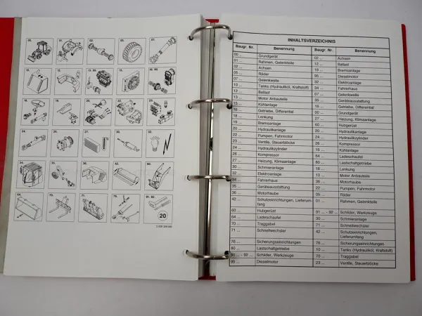 O&K L20.5 Radlader Betriebsanleitung Wartung Ersatzteilkatalog ca. 2002