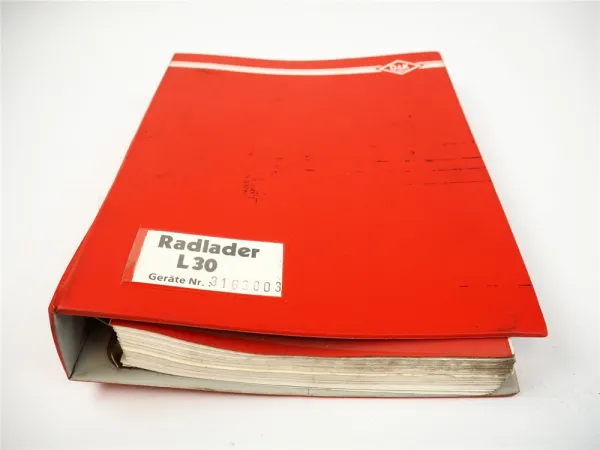 O&K L30 Ersatzteilliste Ersatzteilkatalog Spare Parts List Liste des pieces