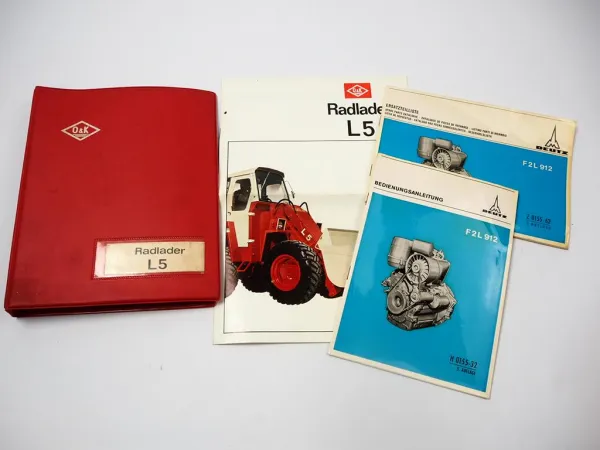 O&K L5 Radlader Betriebsanleitung Ersatzteilkatalog 1968/1970 Schmiedag