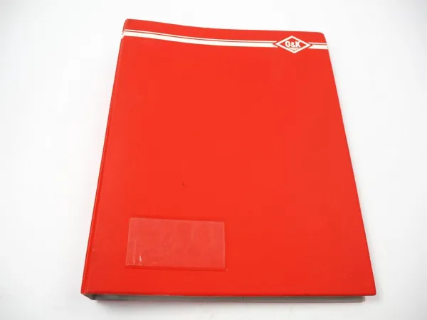 O&K L5 Radlader Ersatzteilkatalog Teilekatalog Schaltplan
