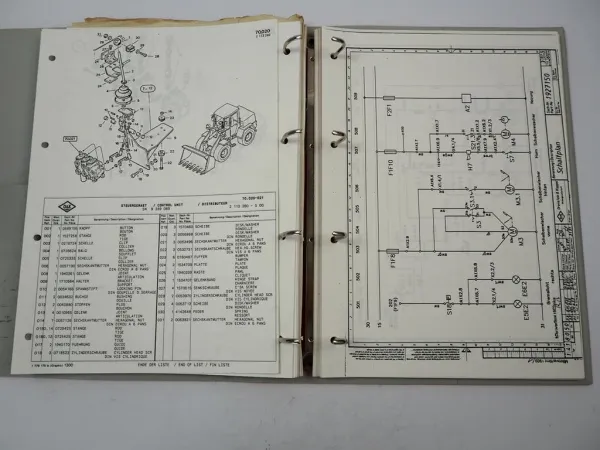 O&K L5 Radlader Ersatzteilkatalog Teilekatalog Schaltplan
