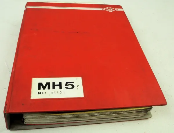 O&K MH5 PMS Hydraulikbagger Ersatzteilliste Ersatzteilkatalog Spare parts List