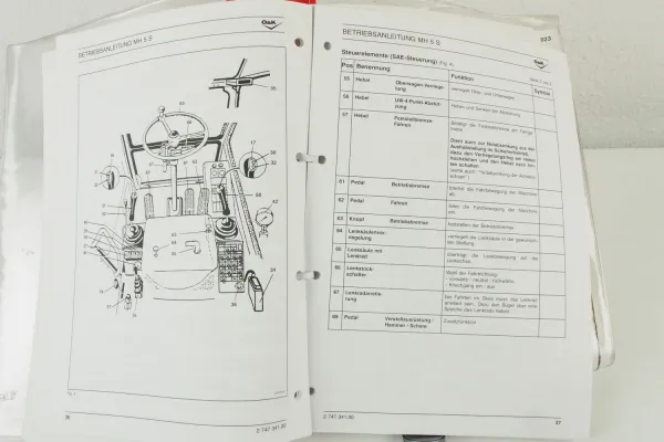 O&K MH5S Zweiwegebagger Betriebsanleitung Bedienung Wartung