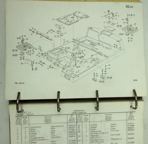 O&K MH6 Betriebsanleitung Ersatzteilkatalog Schaltpläne Wartung