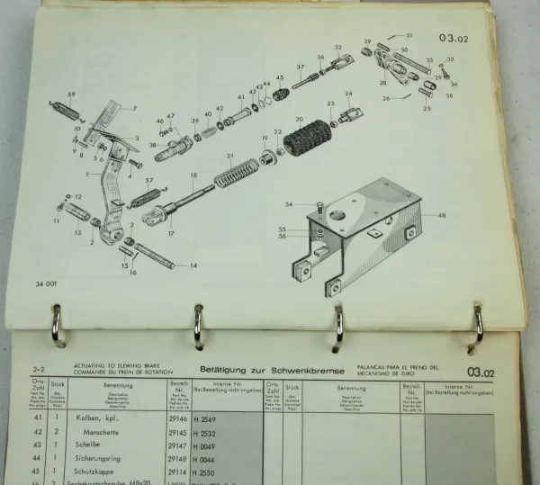 O&K MH6 Betriebsanleitung Ersatzteilliste Betriebserlaubnis 1969