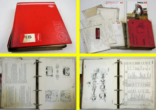 O&K MH6 Betriebsanleitung Ersatzteilliste Prospekt technische Daten ca. 1979