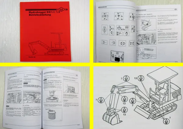 O&K RH 1.1 1.2 Hydrobagger Betriebsanleitung Bedienungsanleitung