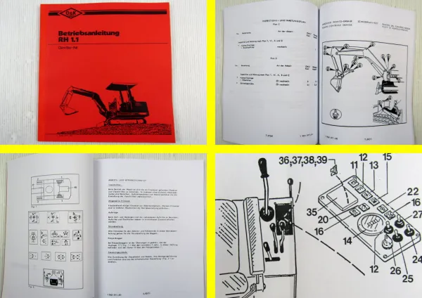 O&K RH 1.1 Hydraulikbagger Betriebsanleitung Bedienungsanleitung