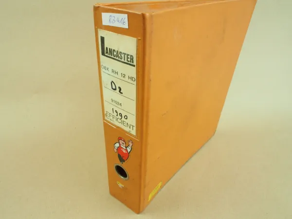 O&K RH12 D HD Teilekatalog Parts List Ersatzteilliste Orenstein & Koppel 1990