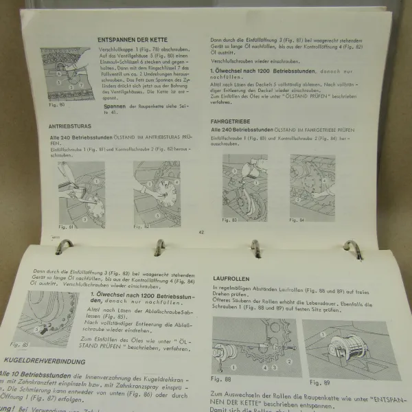 O&K RH14 Bagger Bedienung Wartung Schaltpäne Ersatzteilkatalog 1970