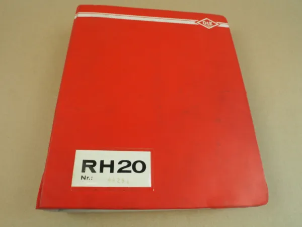 O&K RH20 Hydraulikbagger Wartung Inspektion Pläne Ersatzteilkatalog Parts List