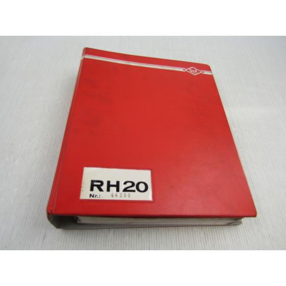 O&K RH20 PMS Hydraulik Bagger Ersatzteilliste Spare Parts List ca. 1986