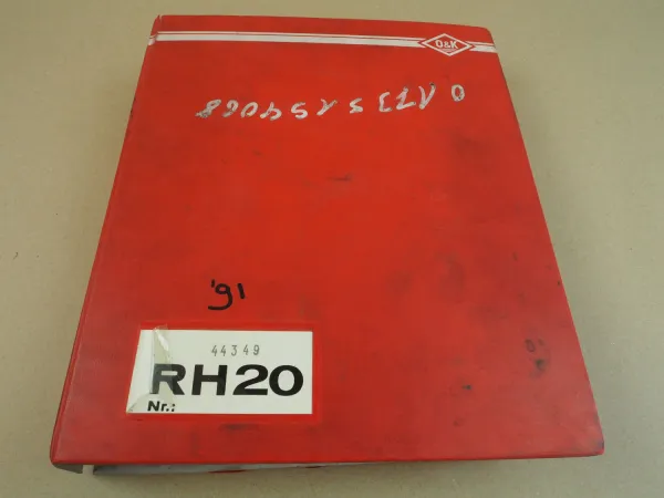 O&K RH20 PMS Hydraulikbagger Bedienung Betrieb Ersatzteilkatalog