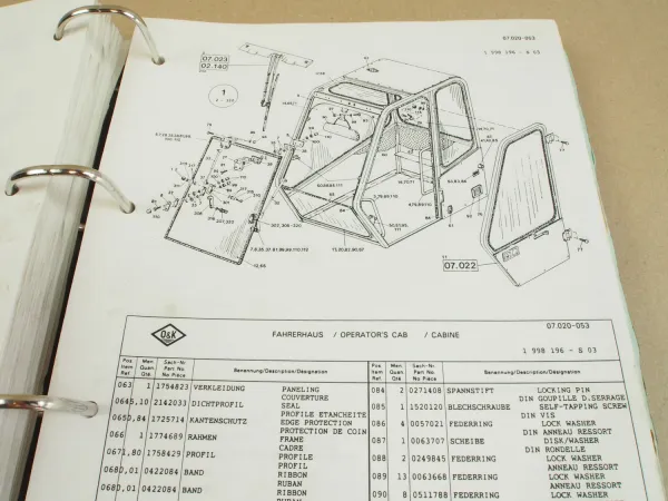O&K RH20 PMS Hydraulikbagger Bedienung Betrieb Ersatzteilkatalog