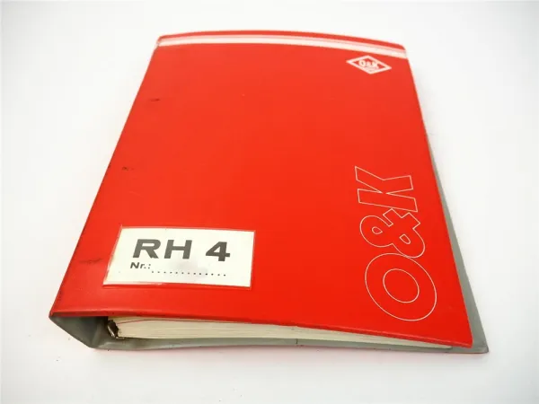 O&K RH4 E Hydrobagger Ersatzteilliste 1977 Ersatzteilkatalog Schaltplan