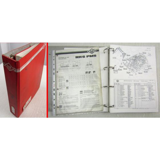 O&K RH6 PMS Hydraulikbagger Motor Ersatzteilkatalog Spare Parts List 1986