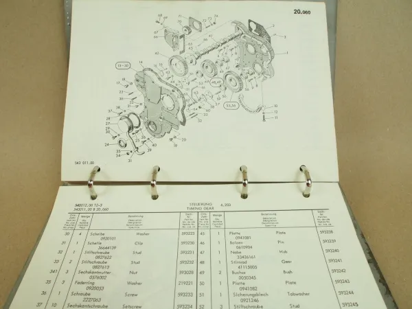 O&K V30 Betriebsanleitung Ersatzteilliste Ersatzteilkatalog 1977