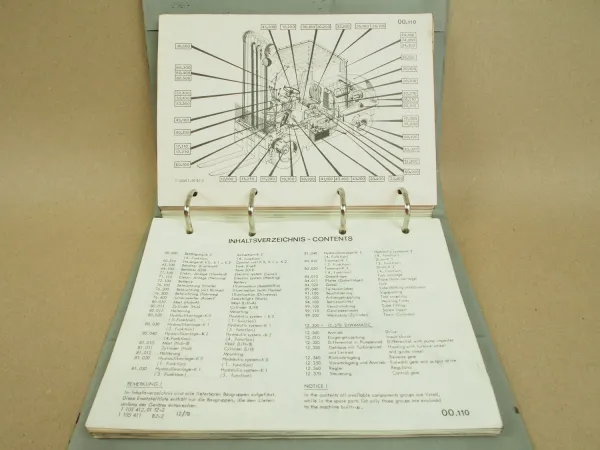 O&K V60 Gabelstapler Betriebsanleitung Ersatzteilliste Schaltpläne 1981