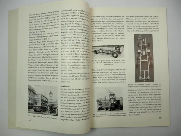 Oberleitung Omnibus Broschüre Vorteile Nahverkehr Vehrkehrsmittel VDE Essen 1936