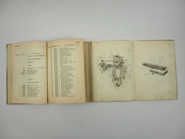 OM Lupetto LKW C01K Motor Ersatzteilliste Catalogo parti di ricambio