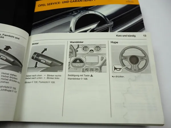 Opel Adam Betriebsanleitung Bedienungsanleitung Bordmappe 10 / 2012