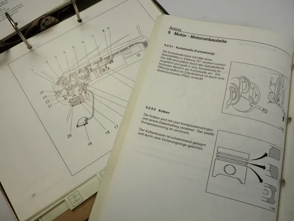 Opel Arena Technische Dokumentation Elektrik Schaltpläne 1998 Werkstatthandbuch