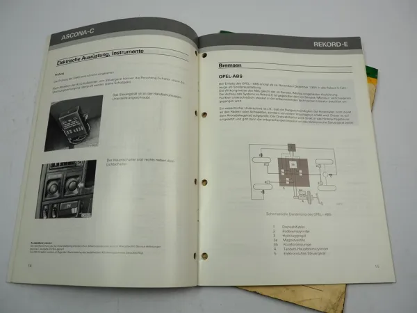 Opel Ascona C Rekord E Senator Monza MJ 1985 Technische Neuheiten Inspektion