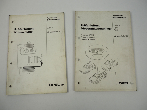 Opel Astra F 1995 Prüfanleitung Klimaanlage Diebstahlwarnlage Schaltplan