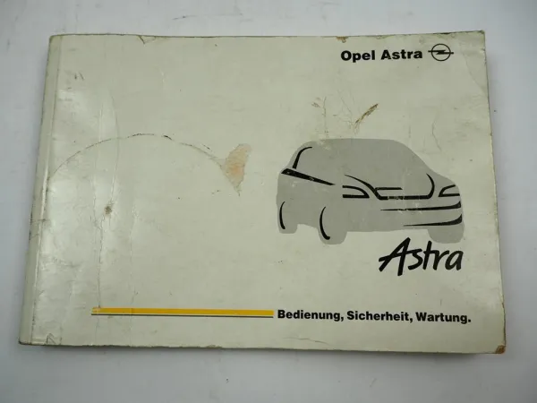 Opel Astra G Betriebsanleitung Bedienungsanleitung Fahrerhandbuch 10 / 2000