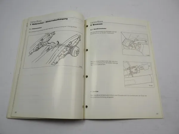 Opel Campo Brava Fahrzeugtechnik 1997 Technische Neuheiten Werkstatthandbuch