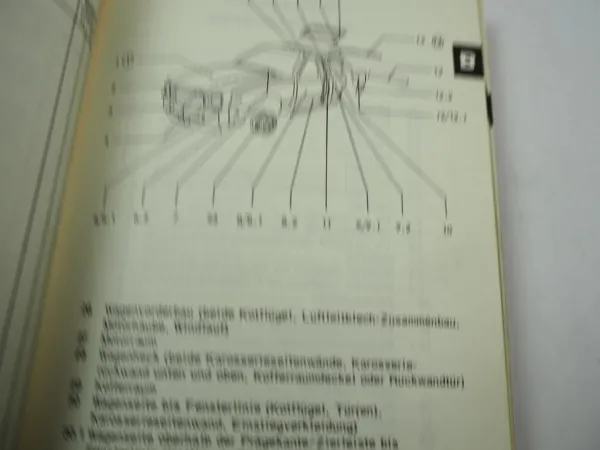 Opel Commodore C Arbeitskatalog Richtzeiten 1978 Werkstatthandbuch
