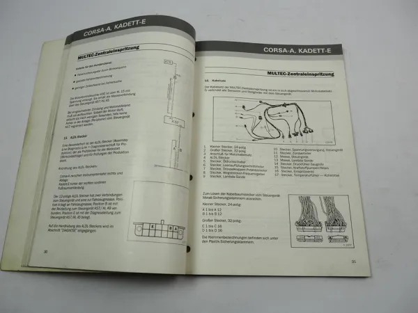 Opel Corsa A Kadett E Multec Zentraleinspritzung C13N Euroservice Information