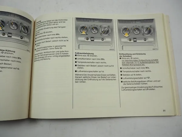 Opel Corsa B Betriebsanleitung Bedienungsanleitung Fahrerhandbuch 4 / 1999