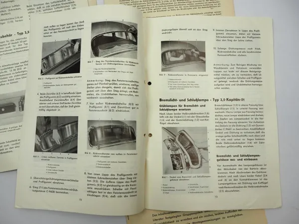 Opel Dienst Technische Nachrichten Jg 1951 Nr. 1 4 5 8 9 Olympia Kapitän L50 L51