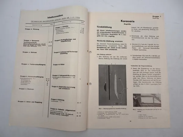 Opel Dienst Technische Nachrichten Jg 1955 Nr. 1 & 3 Opel Kapitän & Blitz