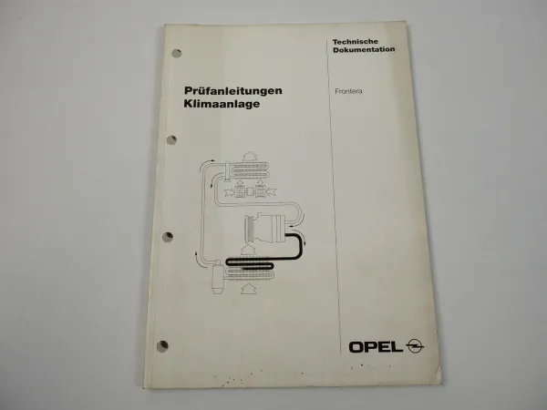 Opel Frontera A Prüfanleitung Klimaanlage Schaltplan Werkstatthandbuch 1995