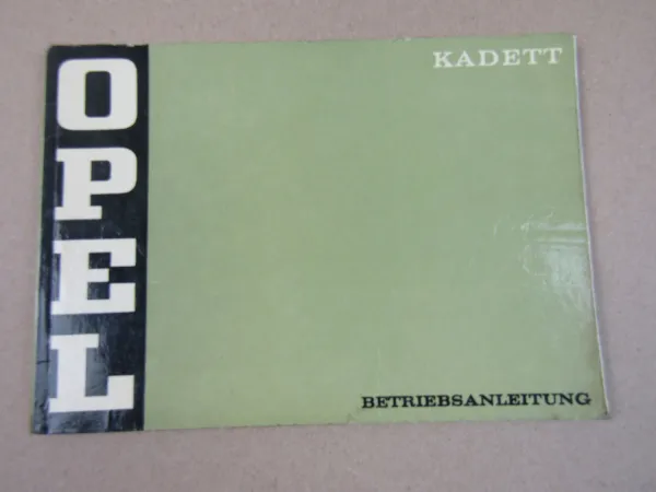Opel Kadett B + Rallye Betriebsanleitung Bedienungsanleitung 1970 Schaltplan