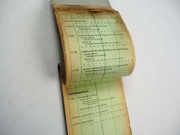 Opel Kadett Rekord A / B Arbeitskatalog Richtzeiten 1966 Werkstatthandbuch
