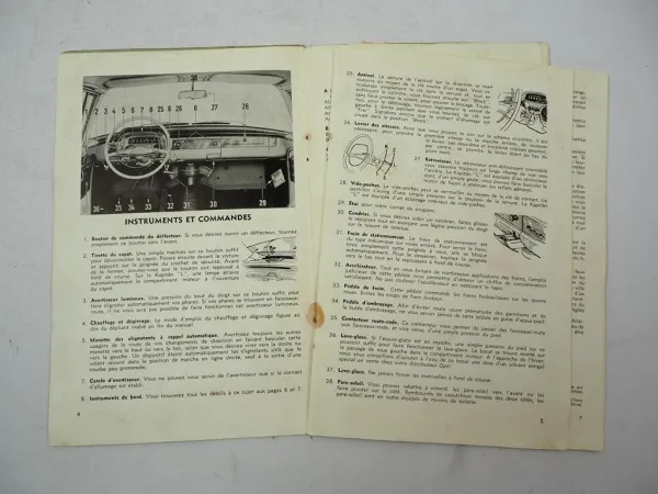 Opel Kapitän P2.6 Manuel dutilisation et dentretien ca. 1960
