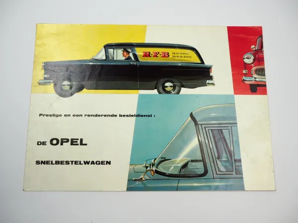 Opel Olympia Rekord 1,5l Lieferwagen Snelbestelwagen Prospekt NL 1950er Jahre