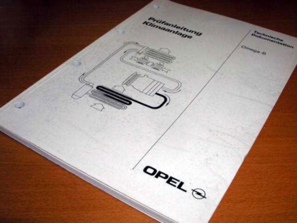 Opel Omega B Klimaanlage Prüfanleitung 1994