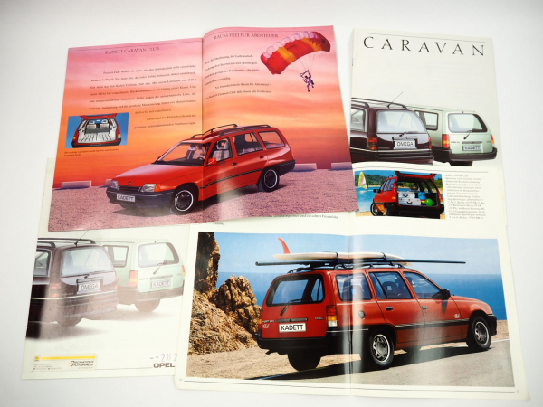 Opel Omega Kadett Caravan 4x Prospekt 1989/90