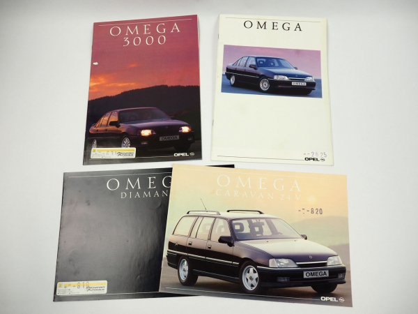 Opel Omega Limousine Diamant Caravan 3000 3,0i 24V 4x Prospekt 1990/91
