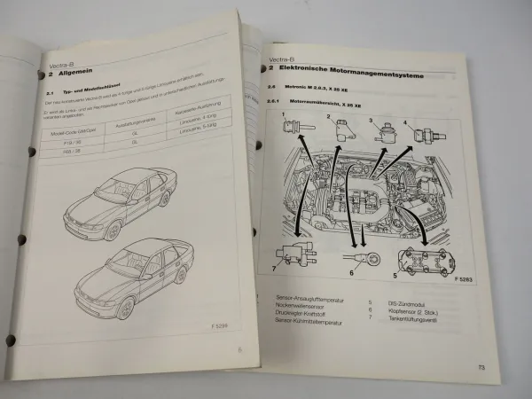 Opel Vectra B Technische Neuheiten Werkstatthandbuch 1995