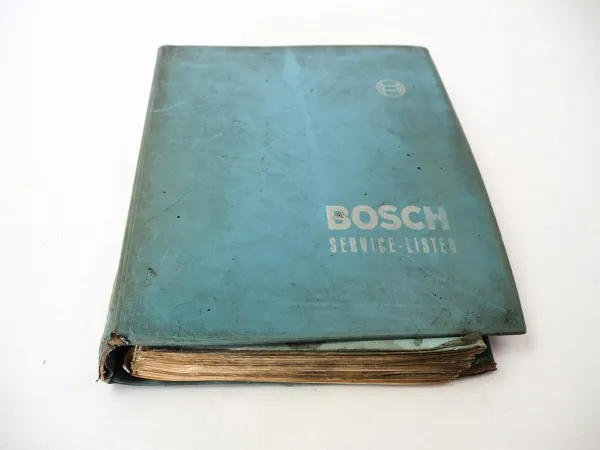 Ordner mit Bosch Service Listen für Mercedes Benz LKW Omnibus BJ 1950er-1960er