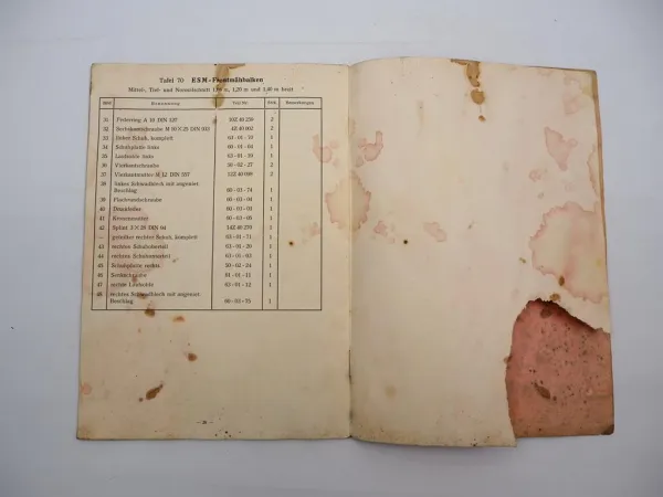 Orig. Agria 1300 Motormäher mit Hirth Motor 34M3 Mähbalken Ersatzteilliste 1957