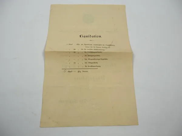 Orig. Bürgerschein Bürgerrecht der Stadt Bautzen 1894 Unterschrift Bürgermeister