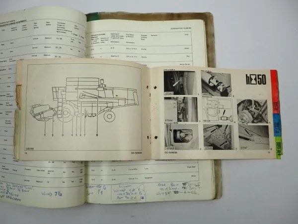 Orig. Claas Dominator 56 66 76 Operators Manual Maintenance Wiring Diagram 1981