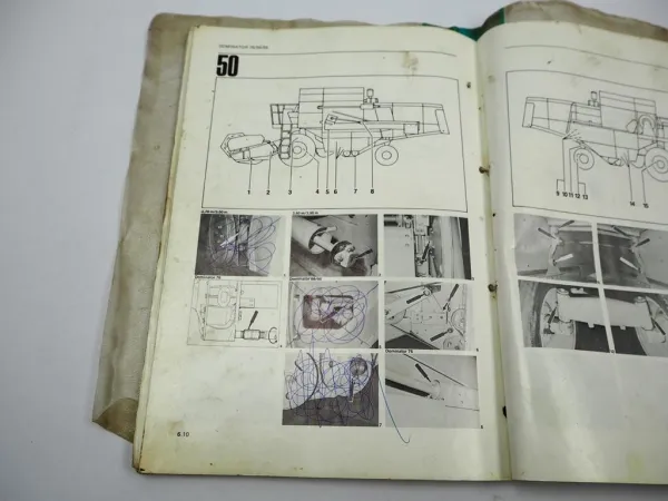 Orig. Claas Dominator 56 66 76 Operators Manual Maintenance Wiring Diagram 1981