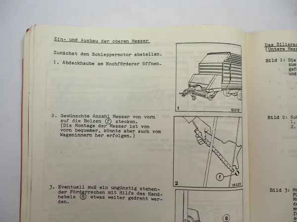 Orig. Deutz Fahr K340 Kurzschnitt Ladewagen Betriebsanleitung Wartung 1981